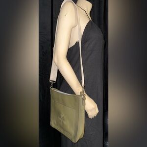 Nine West Green and Beige Crossbody Bag